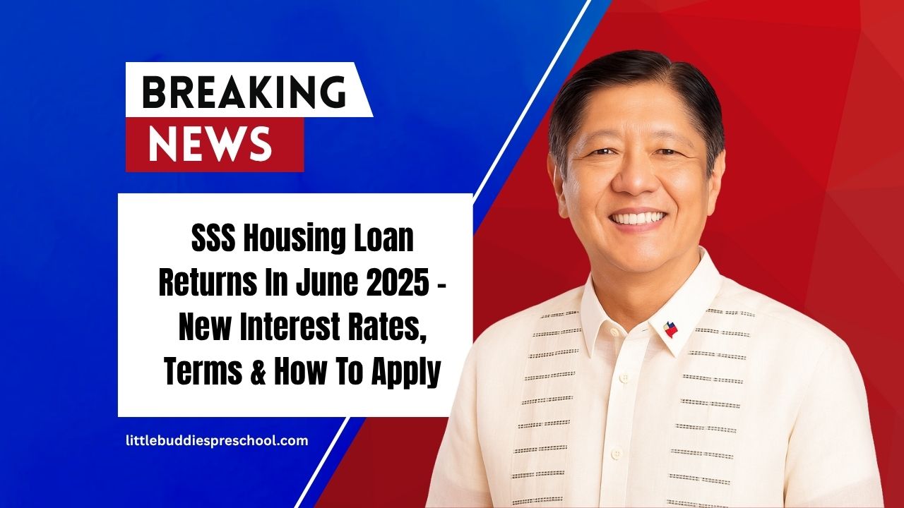 SSS Housing Loan Returns In June 2025 – New Interest Rates, Terms & How To Apply